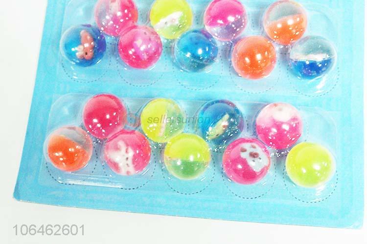 Hight Quality 36PC Round Colorful Elastic Ball Toys