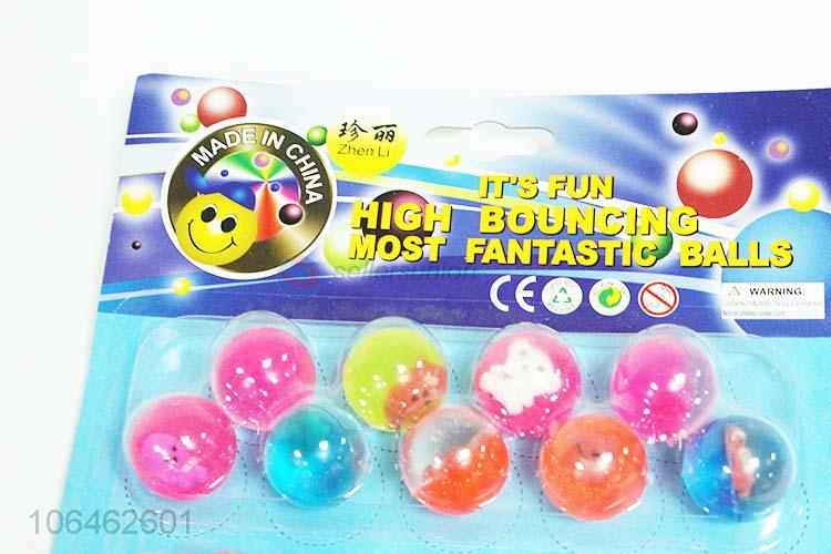 Hight Quality 36PC Round Colorful Elastic Ball Toys