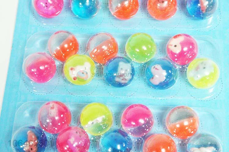 Hight Quality 36PC Round Colorful Elastic Ball Toys