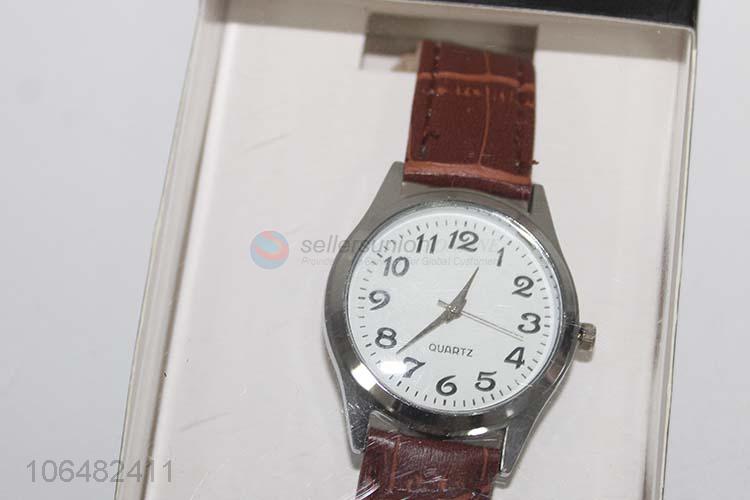 High sales men classic 35cm wristwatch with pu strap