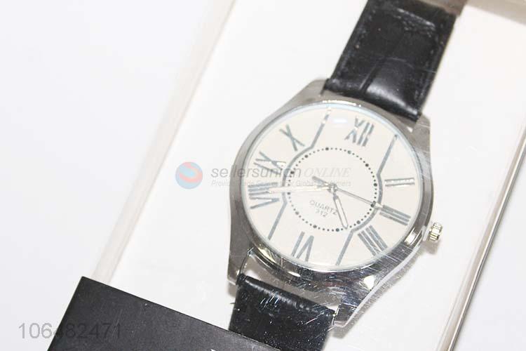 Reasonable price men trendy 40cm wristwatch with pu strap