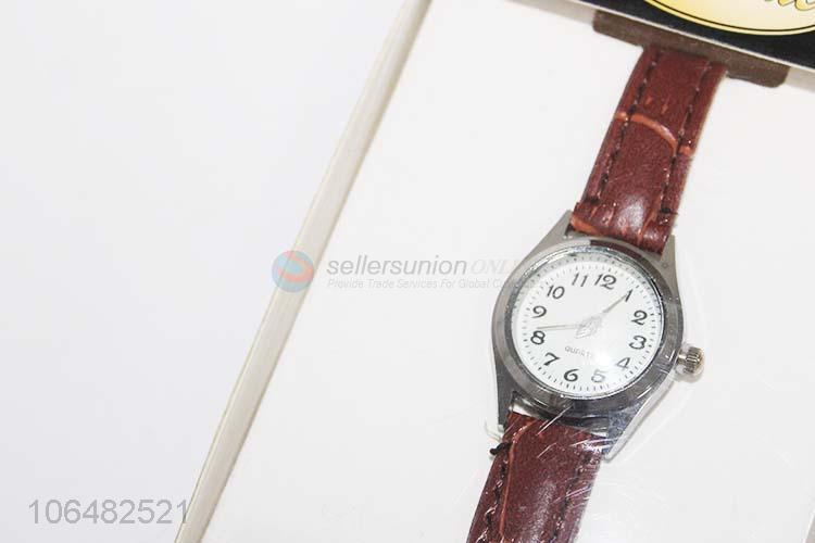 Suitable price ladies 20mm wrist watch pu strap wristwatch