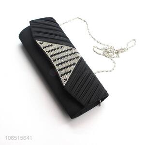 Custom women rhinestone banquet clutch chain crossbody bag shoulder bag