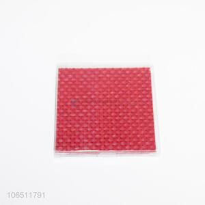 New style 6pcs square non-slip woven pvc cup mats