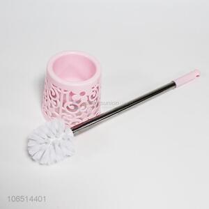 Wholesale household plastic toilet brush set with holder