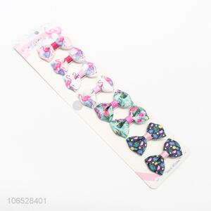 Wholesale Lovely Colorful Bowkot Hair Accessories Girls Headwear Hairpin Set