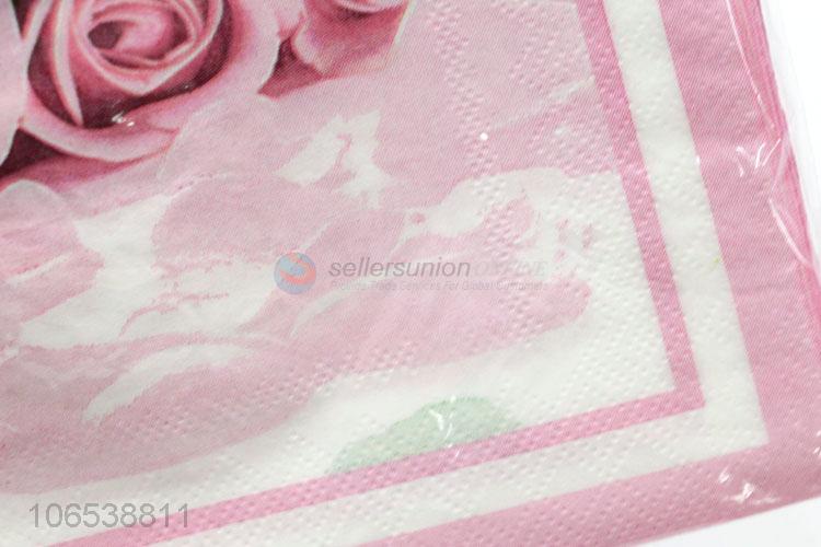 Good quality custom printed dinner paper napkins for hotel