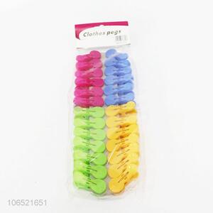 Factory direct sell 26pcs small coloful plastic clothes pegs