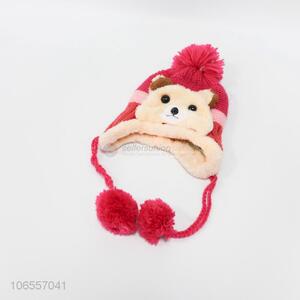 Cartoon Design Knitted Hat For Children