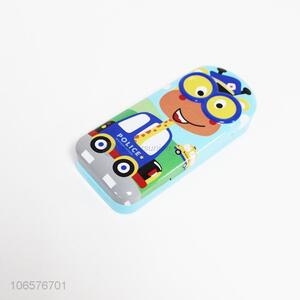 Low price cartoon iron pencil box student stationery