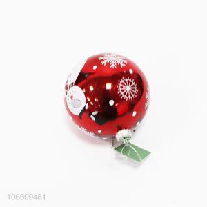 Wholesale custom snowman & snowflake hand paint Christmas glass ball