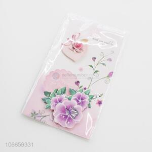 Wholesale Flower Pattern Colorful Paper Greeting Card