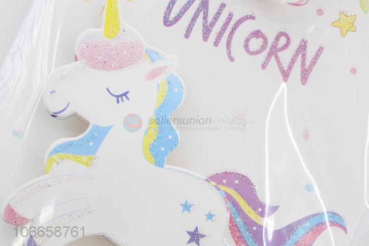 Fashion Unicorn Pattern Paper Greeting Card