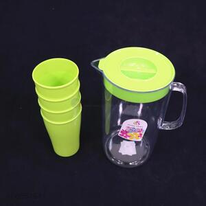 Good Sale Plastic Water Jug With 4 Cups Set