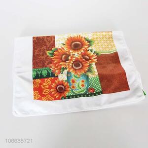 Hot sale deluxe delicate sunflower printed tea towel