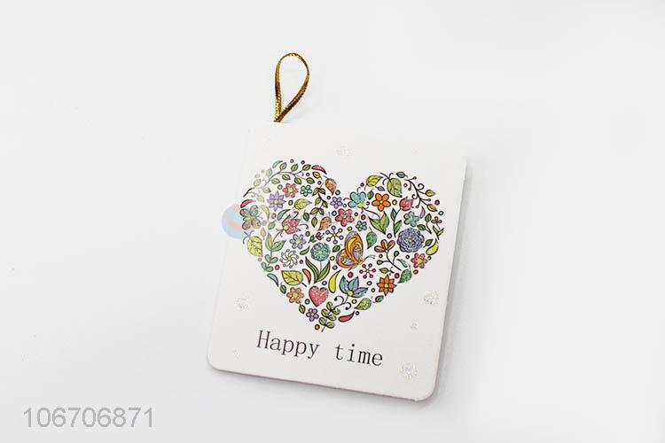 Hot sales rectangle flower printed paper greeting card