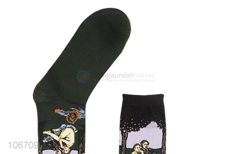 Custom Comfortable Breathable Mid-Calf Length Sock Men Socks