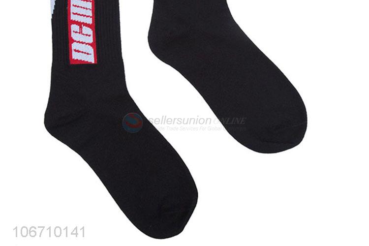 Custom Cotton Sport Men Sock Mid Calf Socks Comfortable Men Socks