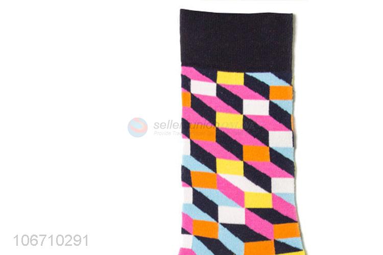 Hot Selling Breathable Mid-Calf Length Sock Men Cotton Socks