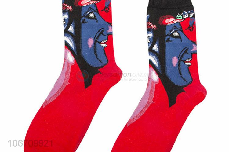 Latest Design Breathable Mid-Calf Length Sock Men Cotton Sock