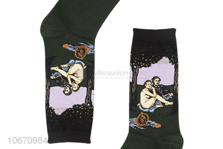 Custom Comfortable Breathable Mid-Calf Length Sock Men Socks