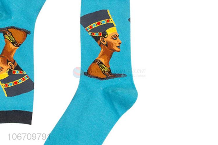 Wholesale Fashion Cotton Crew Men Middle Tube Socks