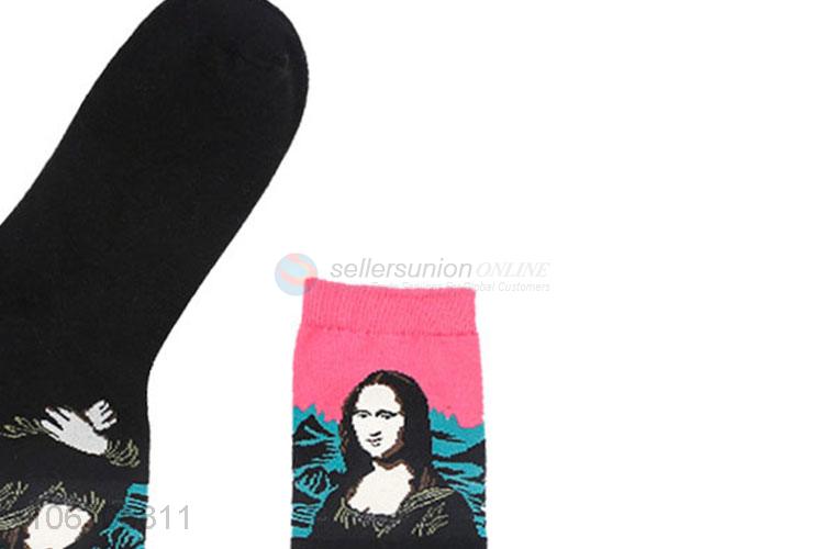 New Design Breathable Mid-Calf Length Sock Men Cotton Socks