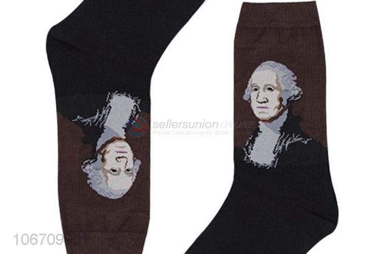 Cheap Price Cotton Mid-Calf Length Sock Fashion Men Socks