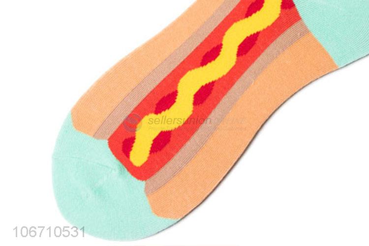 New Arrive Popular Colorful Mid-Calf Length Mens Cotton Socks