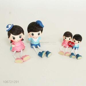 Wholesale valentines gift lovers figurine resin crafts