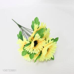 Wholesale 9 Heads Golden Chrysanthemum