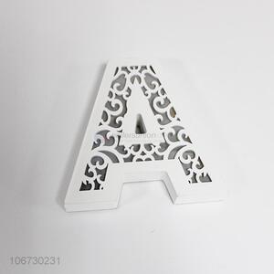 High-end home ornaments carved alphabet letter led light