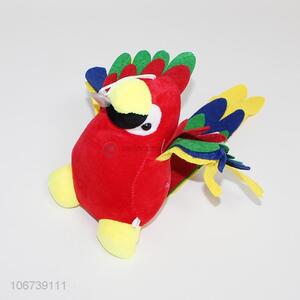 Wholesale colorful bird shaped plush toy with suction cup