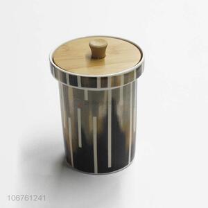 Hot products geometric pattern decal ceramic storage jar