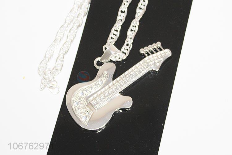 吉他银色项链