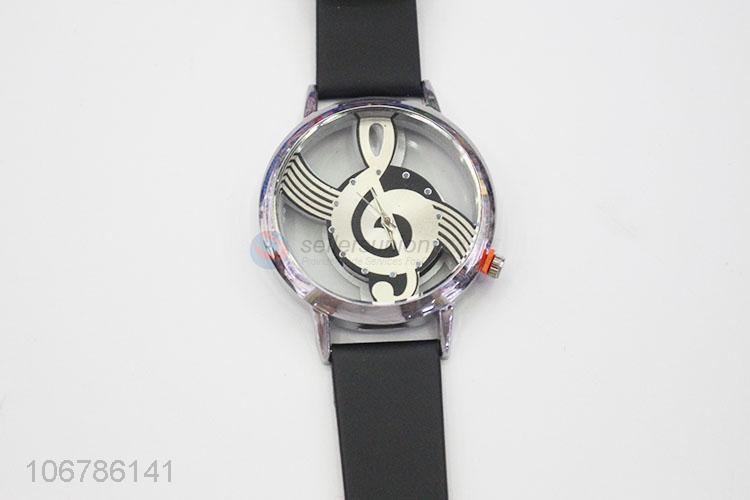 Fashion Style Note Pattern Wrist Watch For Women