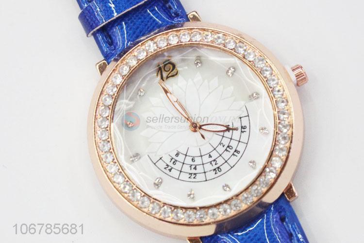 Custom Colorful PU Watchband Watch For Women