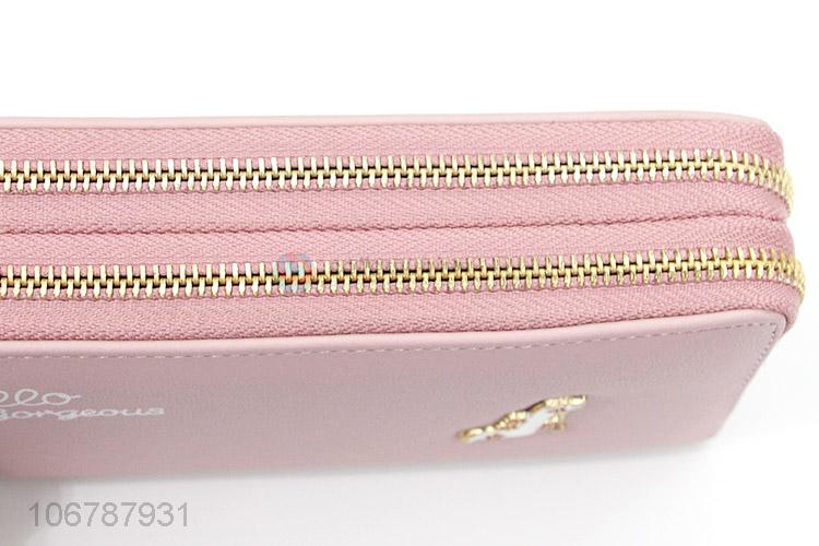 Wholesale PU Leather Wallet Fashion Long Purse