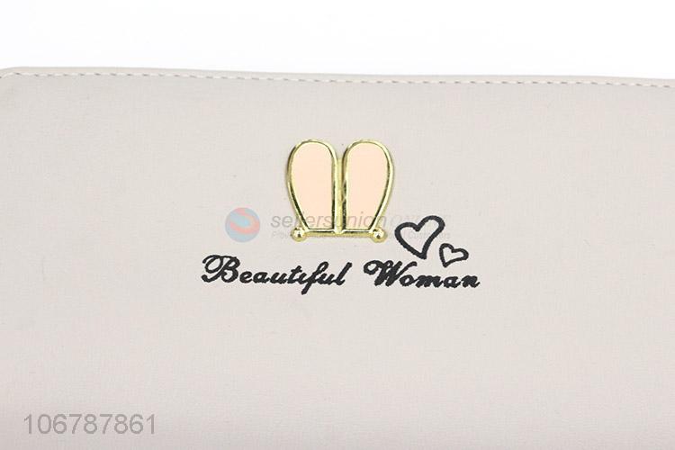 Good Quality Double Zipper Long Wallets For Women