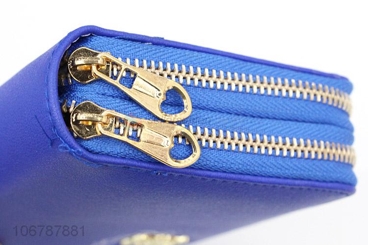 Best Sale Double Zipper Wallet Fashion Ladies Handbag