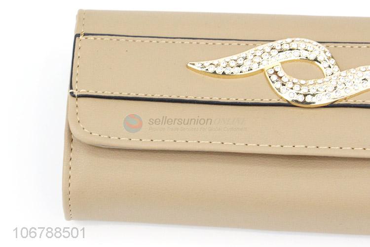 Best Price Leather Purses Foldable Card Holder For Women