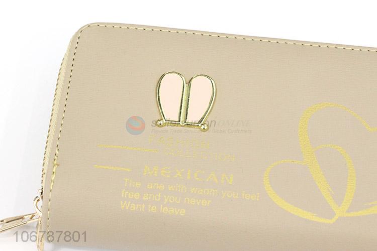 New Arrival Womens Purses Fashion Double Zipper Wallet