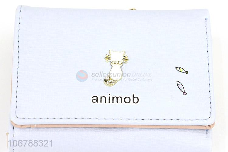 Hot Selling PU Leather Foldable Wallet For Women