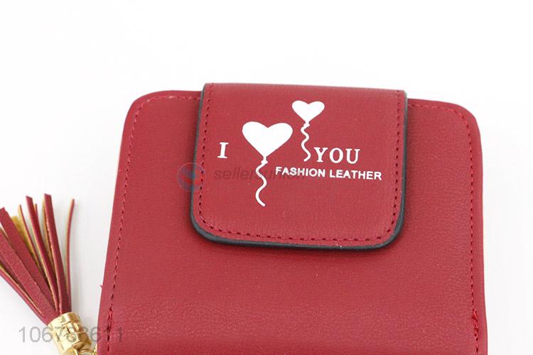 Good Quality PU Leather Card Holder Fashion Purse Set