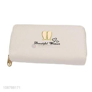 Wholesale Ladies PU Leather Purse Best Zipper Wallet