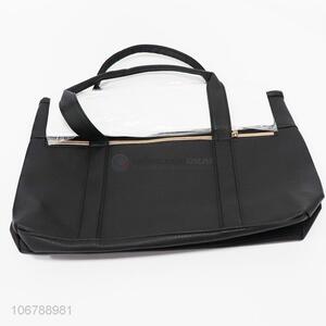 Good quality high capacity pu leather women handbag