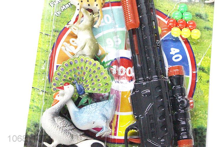 New Style Plastic Gun With Simulation Animal Set Toy