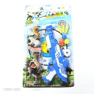 Custom Animal Model Plastic Gun Shoot Game Toy Set