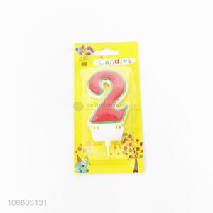 Good Sale Colorful Number Candle For Birthday Decoration