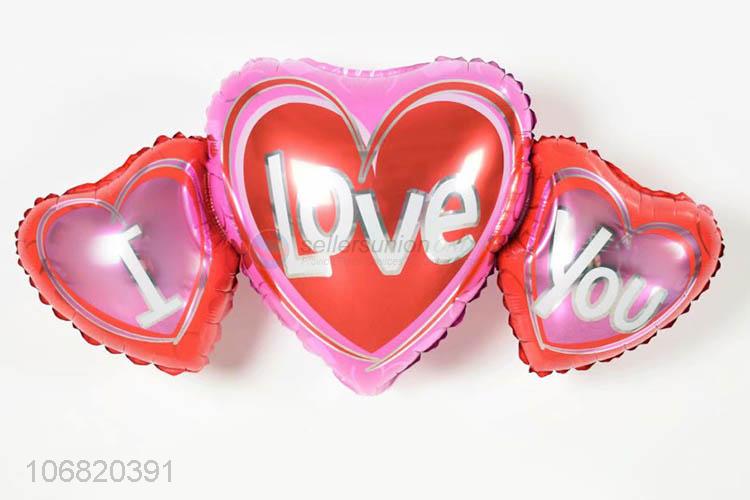 Wholesale Colorful Heart Shape Foil Balloons